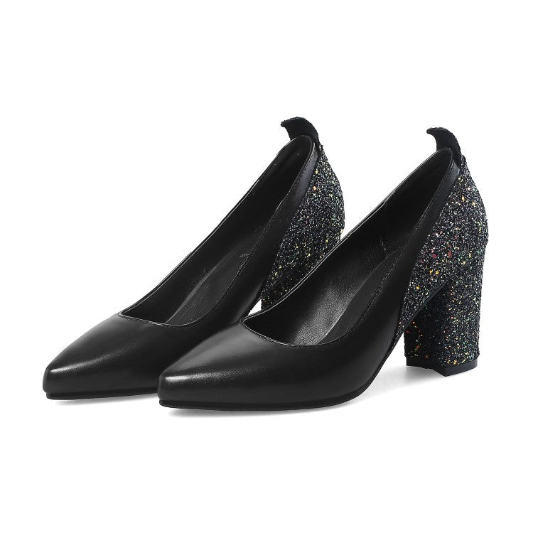 Sequin High Heels
