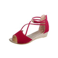 Korean Style Comfortable Low Heel Fish Mouth Sandals