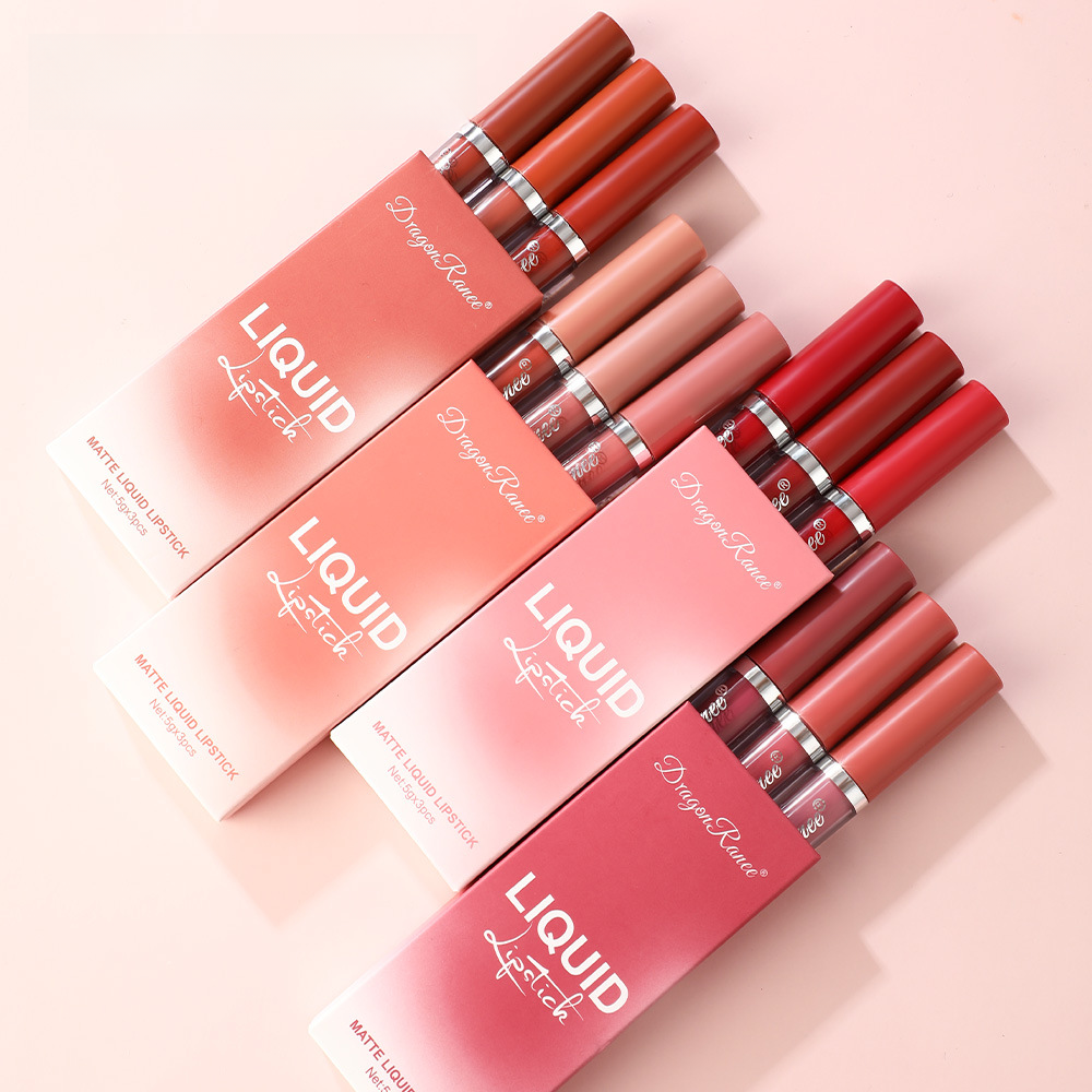Elegant Matte Trio Lipstick Set