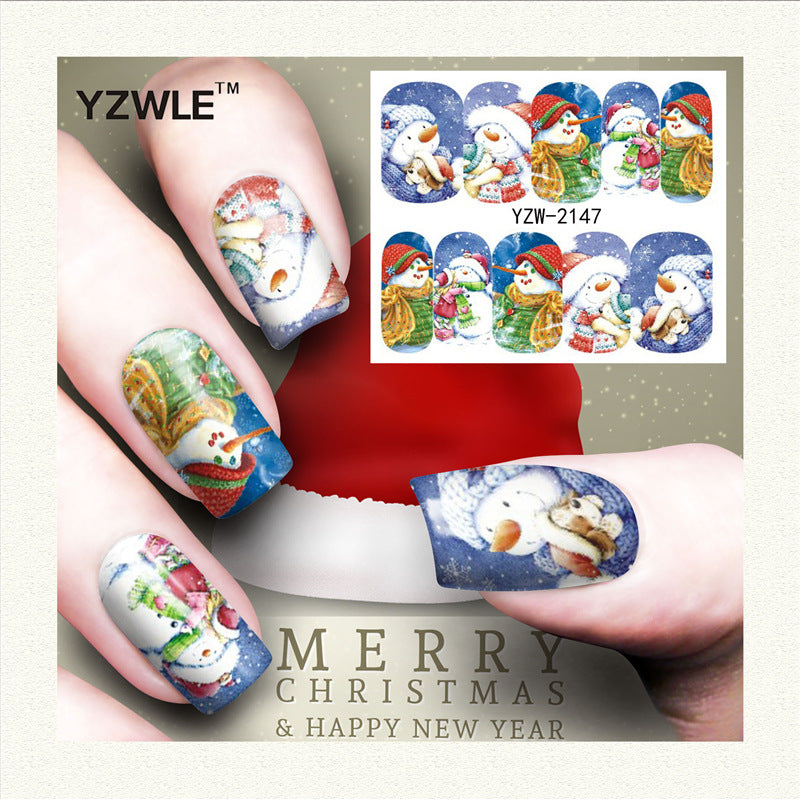Festive Fingertips Christmas Nail Decals