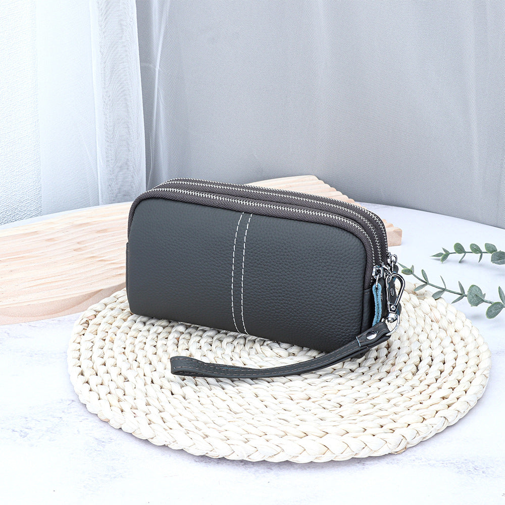 Elegant Cowhide High-Capacity Wallet