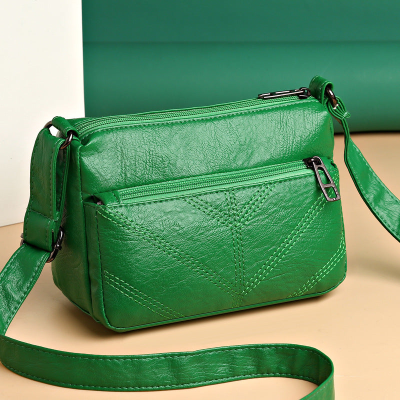 Elegant Medium-Sized Women's Leather Bag