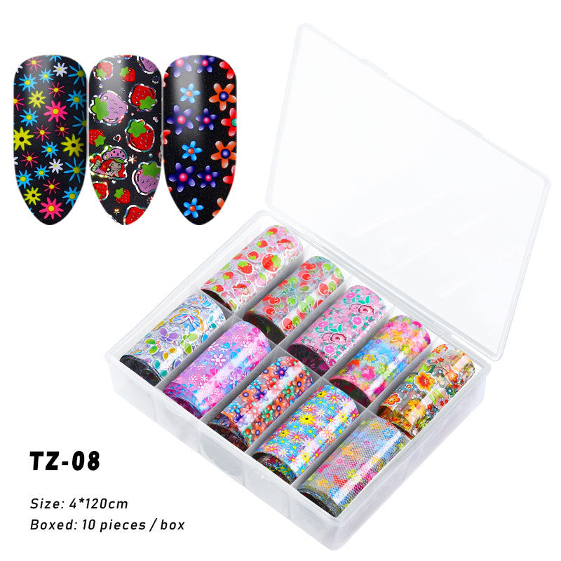 2020 New Nail Art Transfer Stickers - Starry Laser
