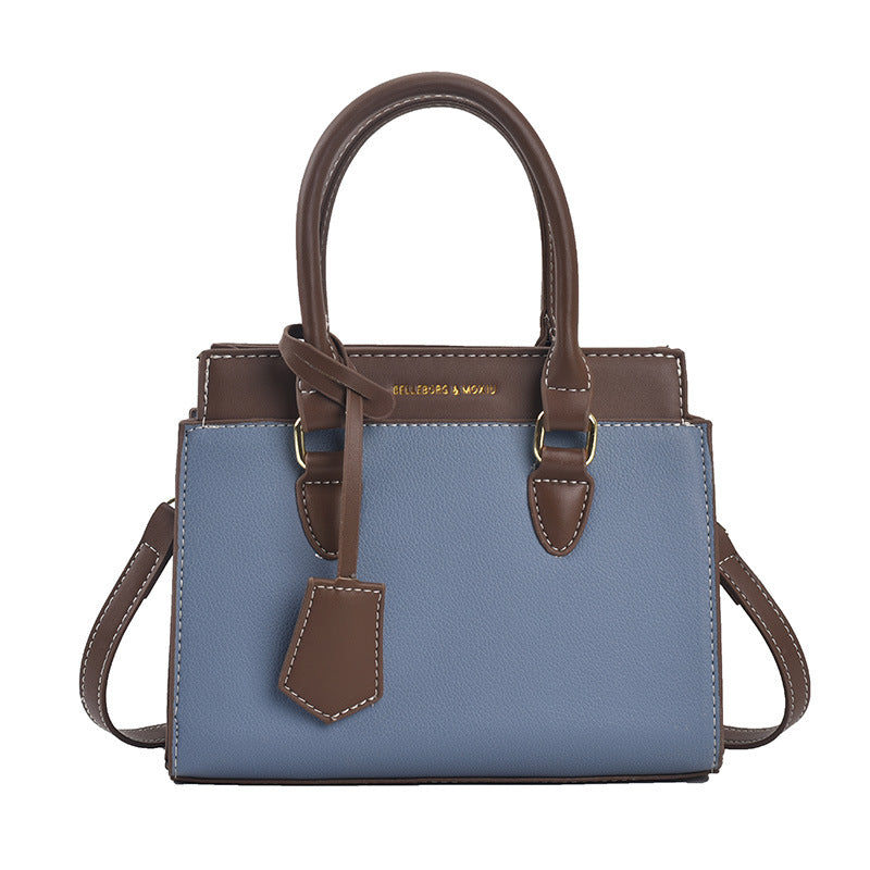 Chic Color Block Shoulder Tote