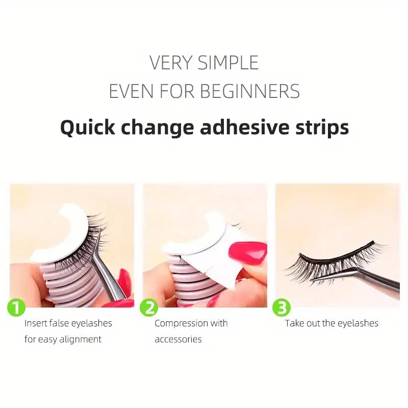 Self-Stick Waterproof False Eyelash Adhesive Strips (10pcs)