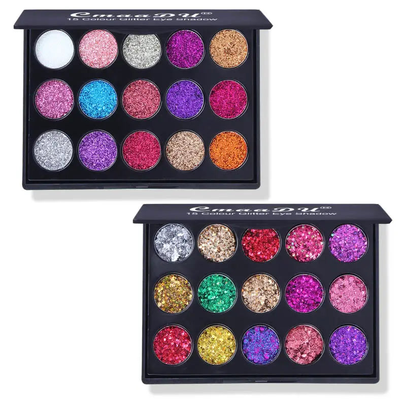 Radiant 15-Color Sparkle Palette