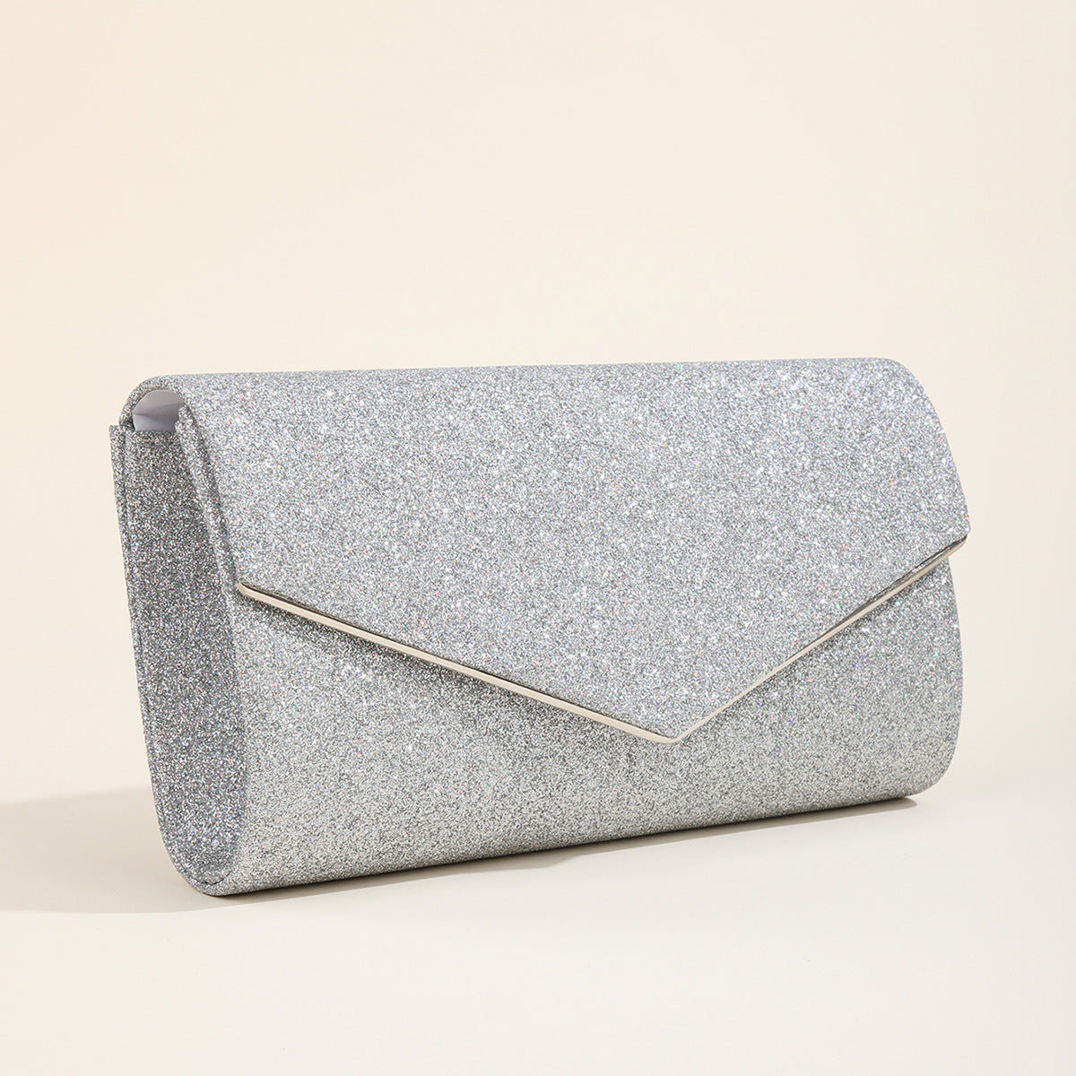 New Cross-Border Evening Clutch Bag with Metal Design