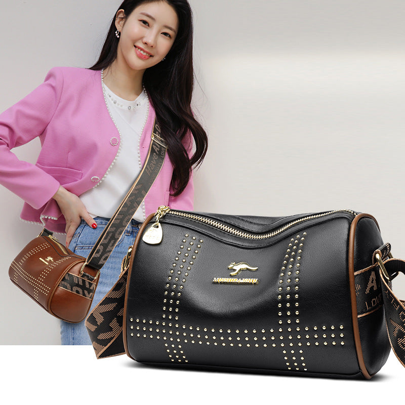 2023 New Fashionable Soft Leather Crossbody Bag