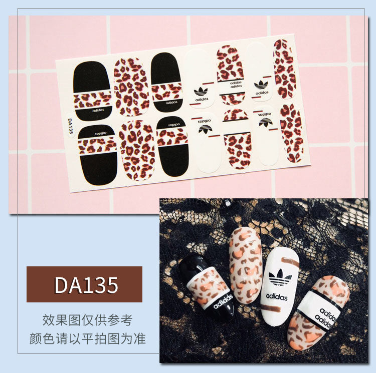 Elegant Leopard Nail Wraps