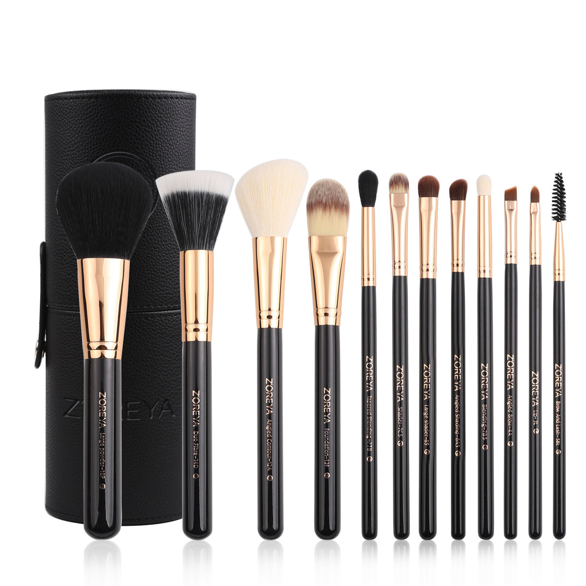 Zoreya Elegant 12-Piece Brush Ensemble