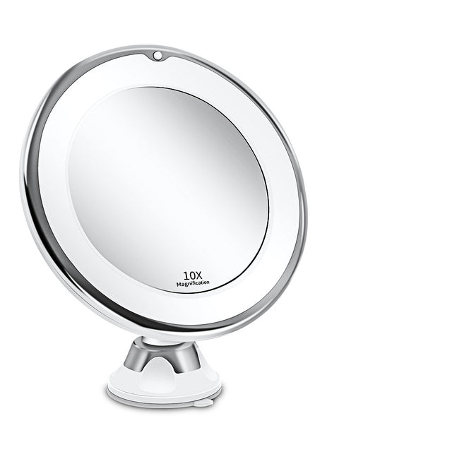 Luminous LED Vanity Mirror with 10X Zoom