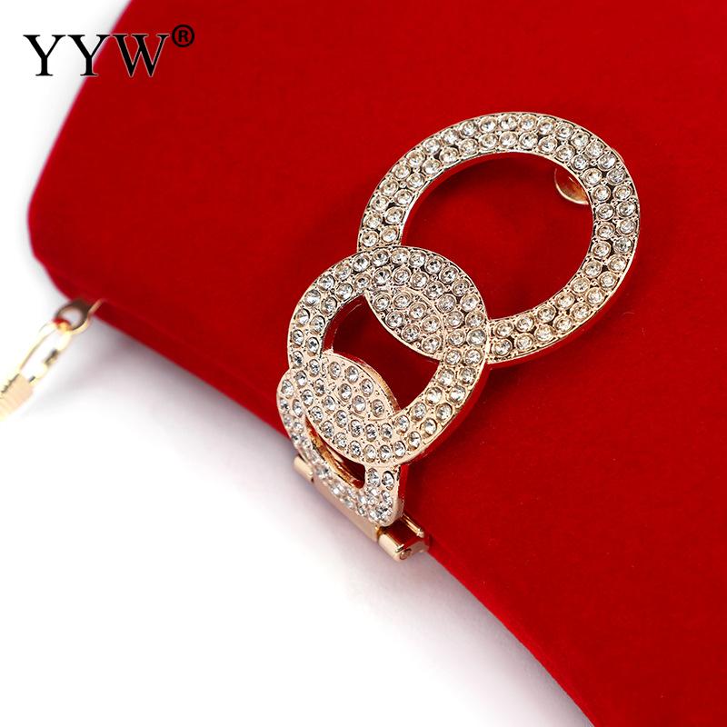 Crimson Diamond Evening Clutch