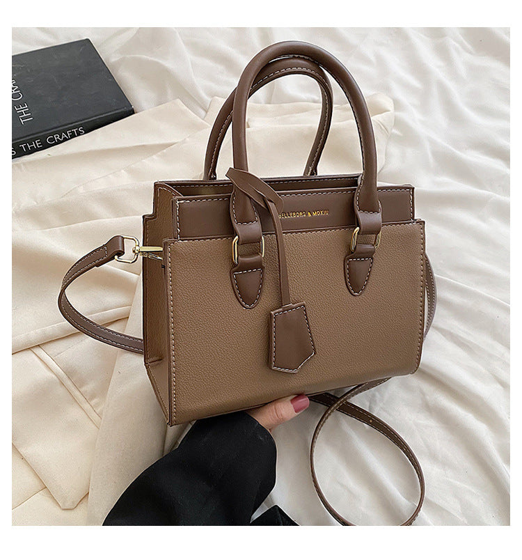 Chic Color Block Shoulder Tote