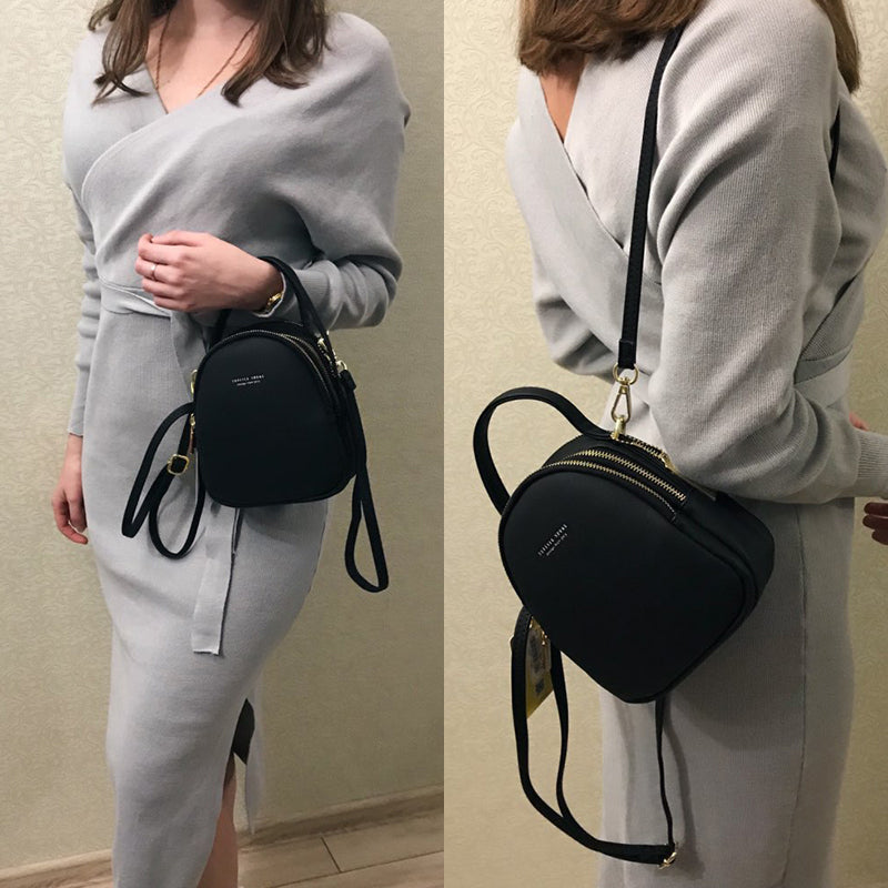 Chic Leatherette Mini Backpack