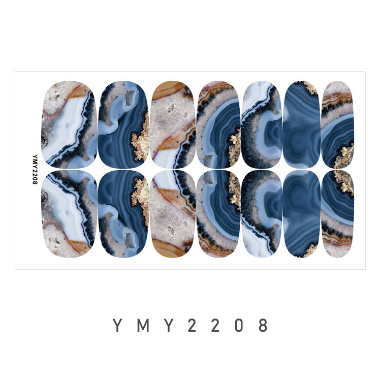 Elegant Marble Swirl Nail Decals