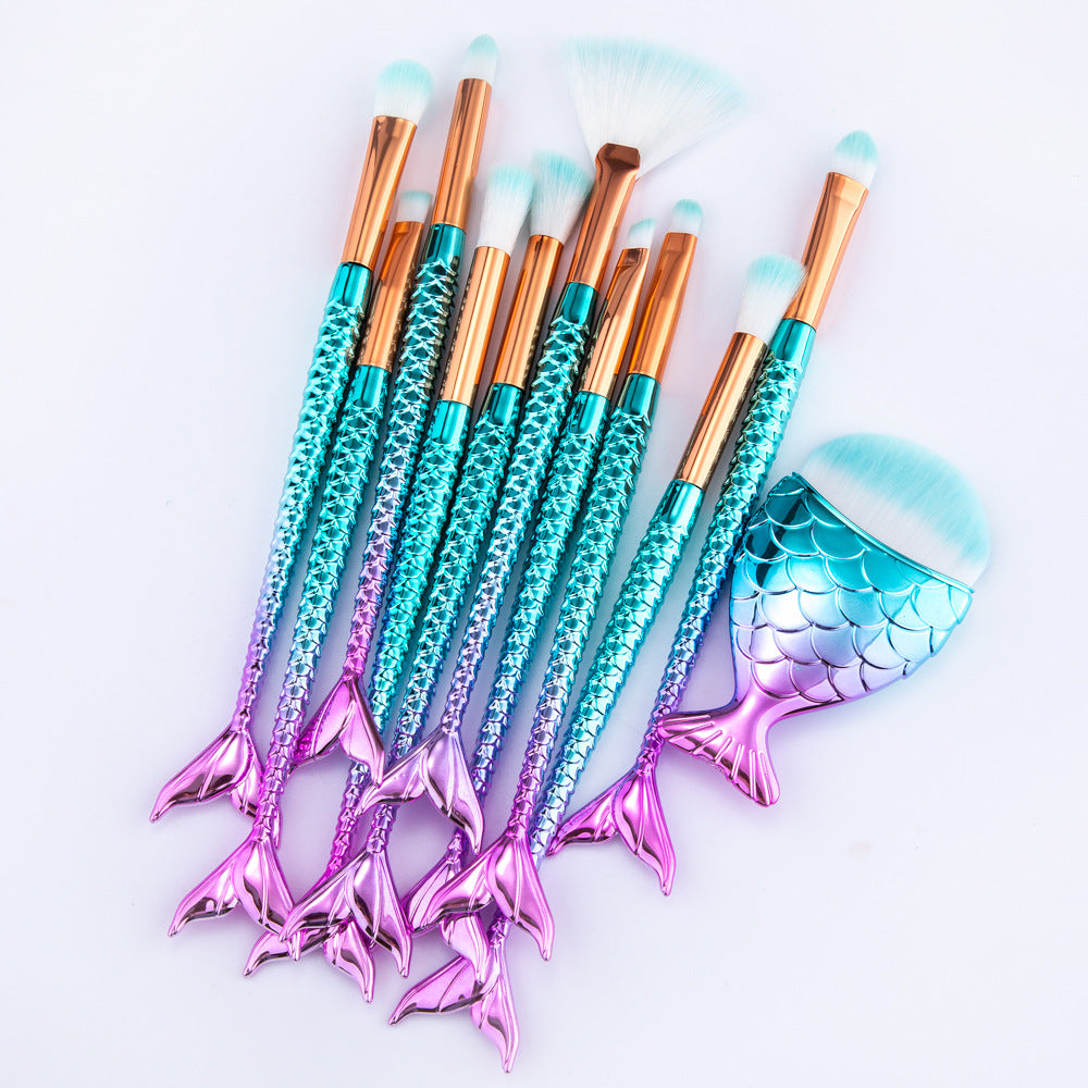 Enchanted Mermaid 11-Piece Brush Set