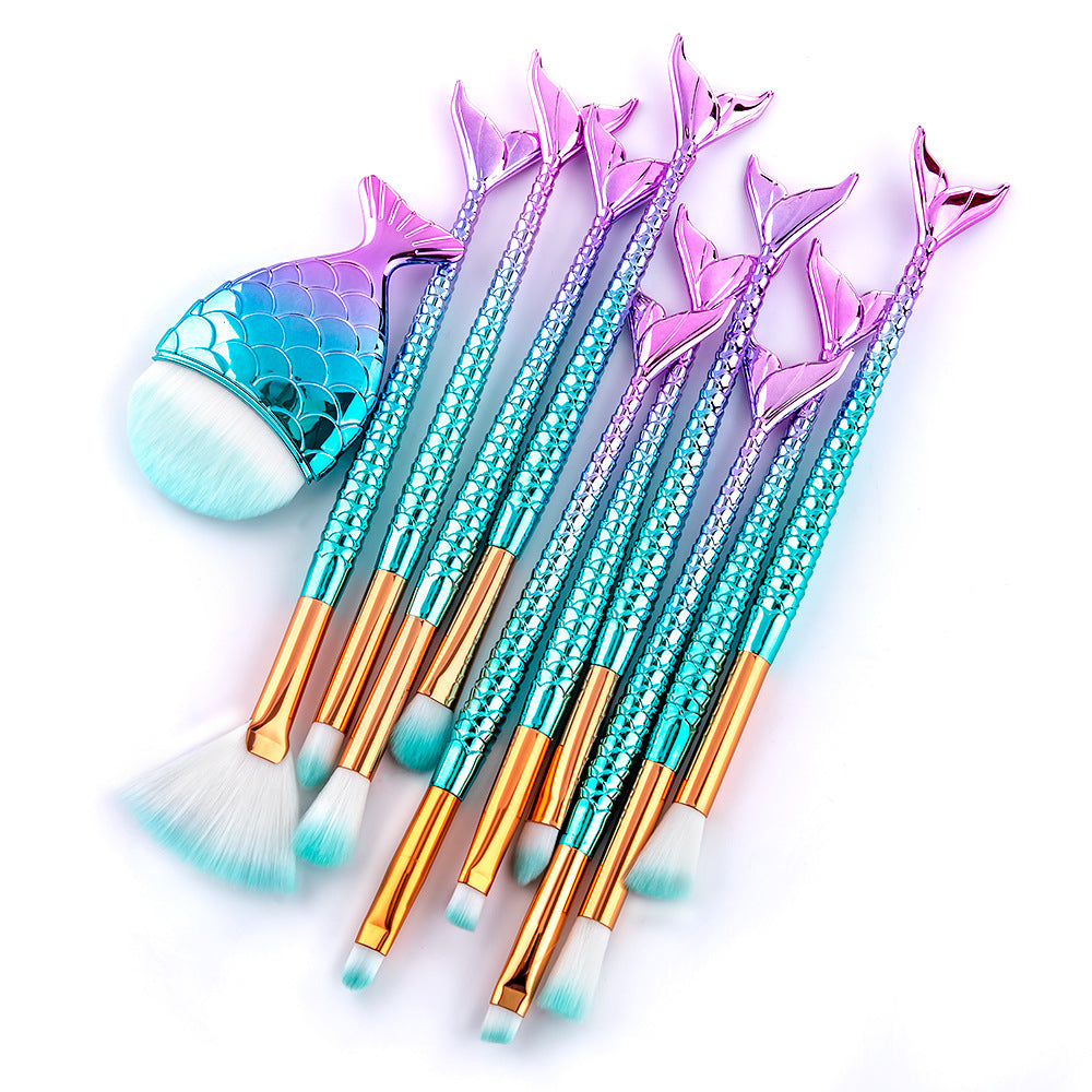 Enchanted Mermaid 11-Piece Brush Set
