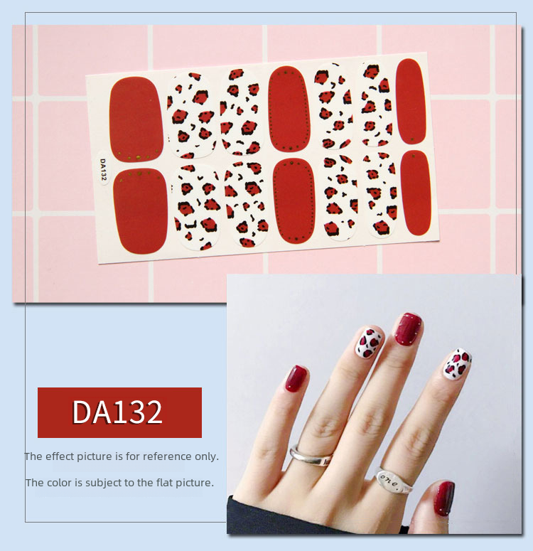 Elegant Leopard Nail Wraps