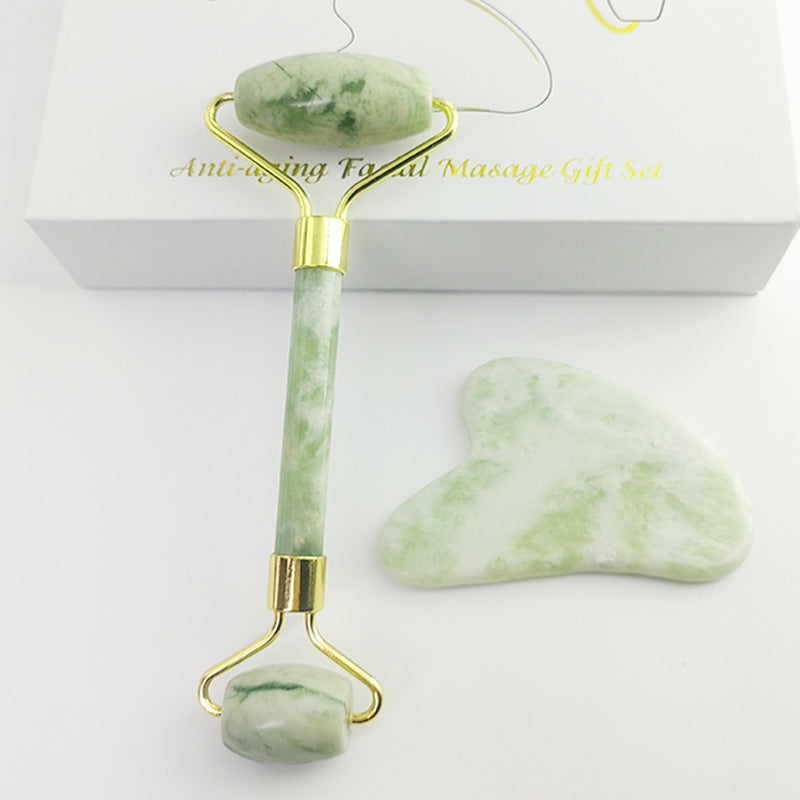 Elegant White Jade Massage Set