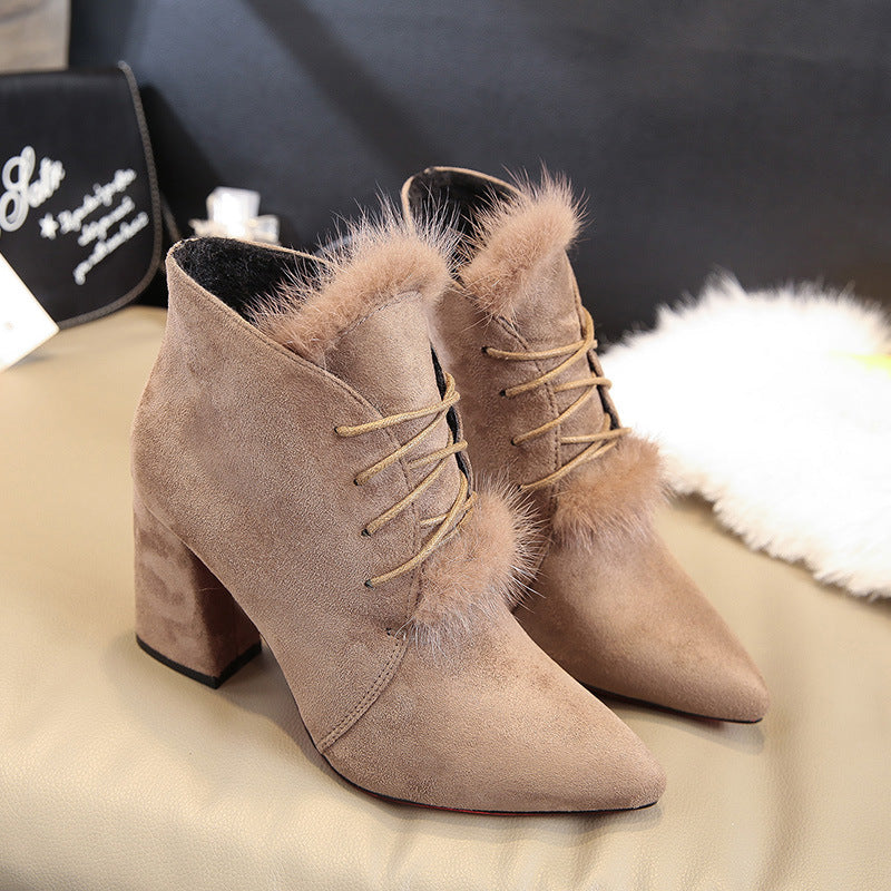 Elegant Suede Martin Ankle Boots
