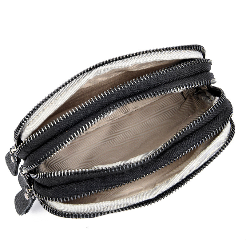 Elegant Leather Zip Wallet