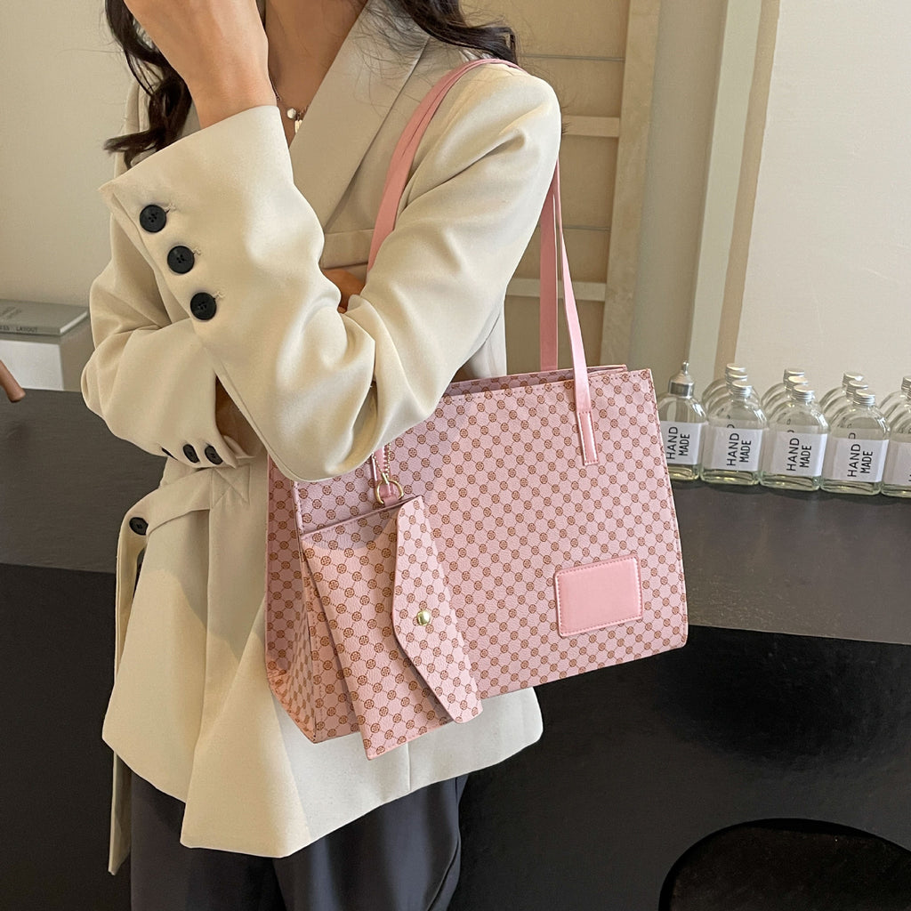 Chic Plaid Statement Tote