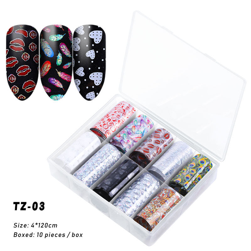 2020 New Nail Art Transfer Stickers - Starry Laser