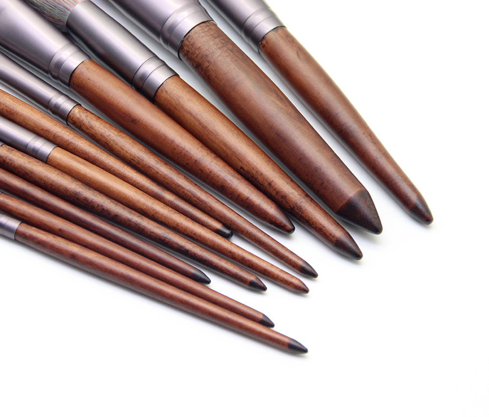 Elegant Microfiber Cosmetic Brush Ensemble