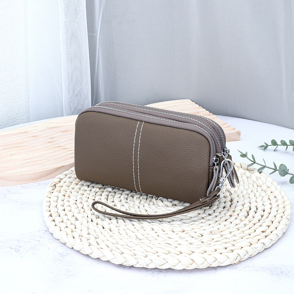 Elegant Cowhide High-Capacity Wallet