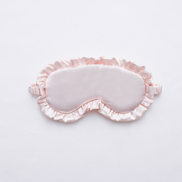 Luxury Silk Ruffle Eye Mask