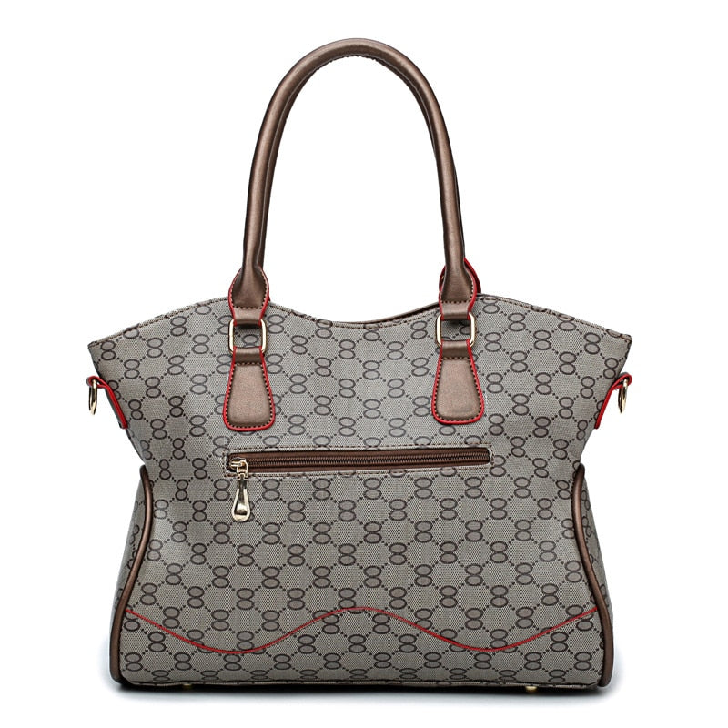 Women's Handbag Ladies Fashion Should Bags Large Capacity PU leather Messenger Bag A Whole Set