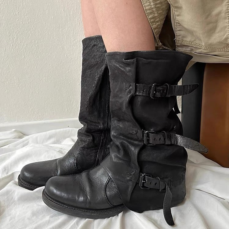 Elegant Plus Size Roman Boots