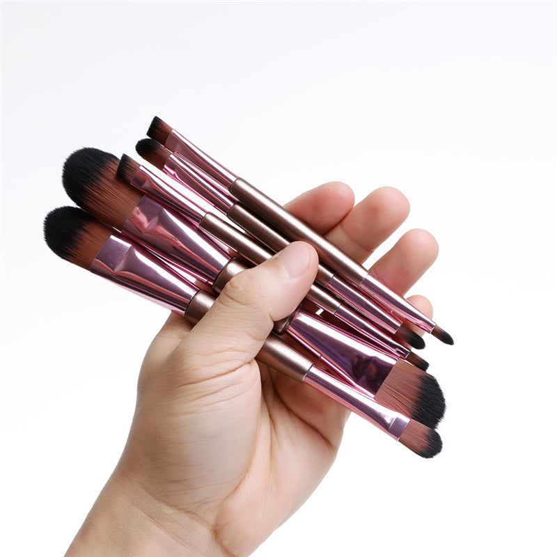 Rose Gold Elegance 5-Piece Makeup Brush Set