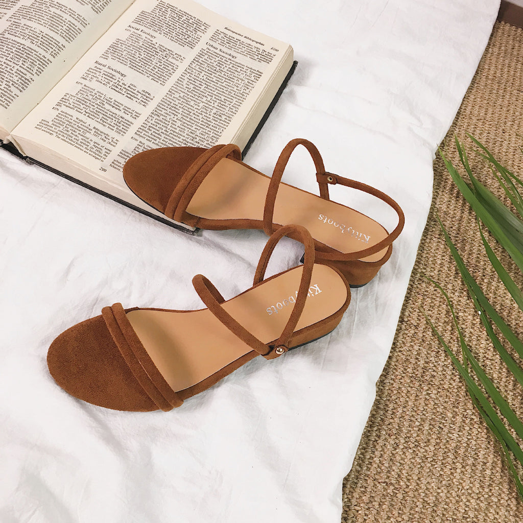 Chic Strap Square Heel Sandals