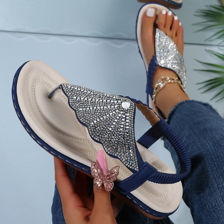 Elegant Summer Rhinestone Wedges