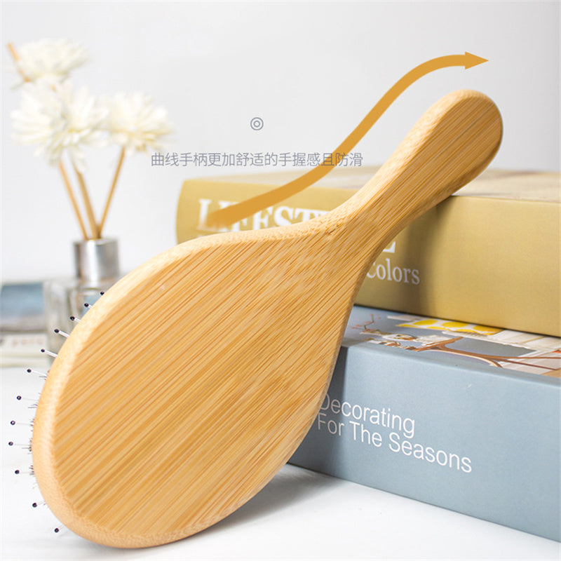 Bamboo Elegance Scalp Massager Comb