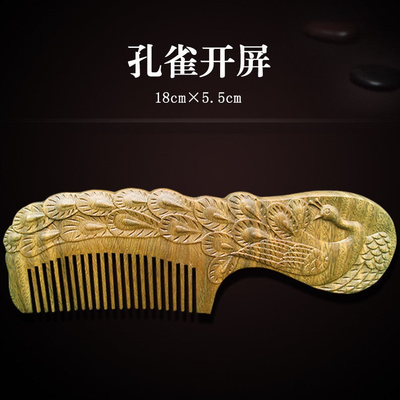 Elegant Vintage Sandalwood Combs
