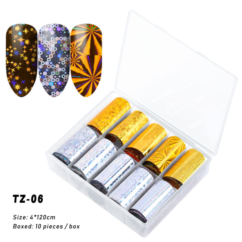 2020 New Nail Art Transfer Stickers - Starry Laser