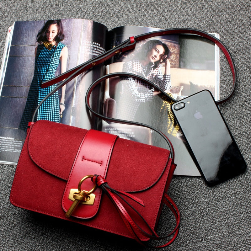 Women Genuine Leather Saddle Bag Leisure Retro Bohemian Hippie Ibiza Fringe Burgundy Cross Body Over Shoulder Bag handbag