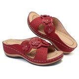 Vintage Floral Comfortable Flat Round-Toe Shoes