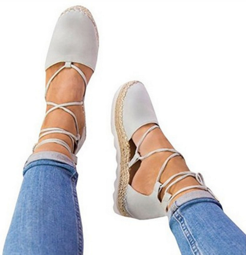 Elegant Cross-Strap Platform Sandals