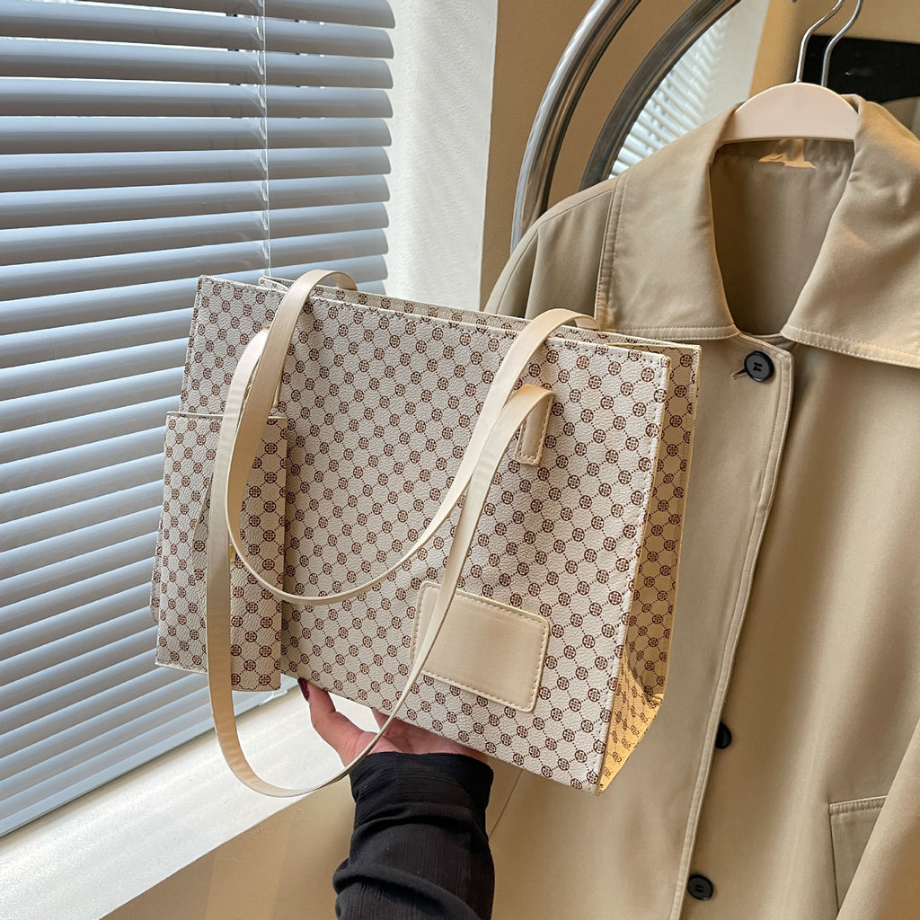 Chic Plaid Statement Tote