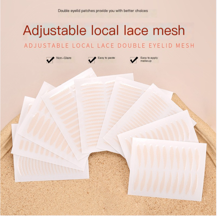 Water-Activated Lace Double Eyelid Adhesive Strips