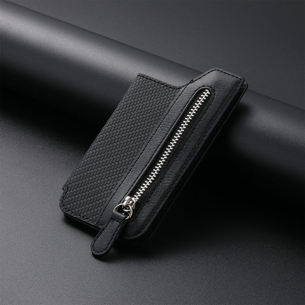 Multi-Functional Phone Card Holder with Zipper and Stand