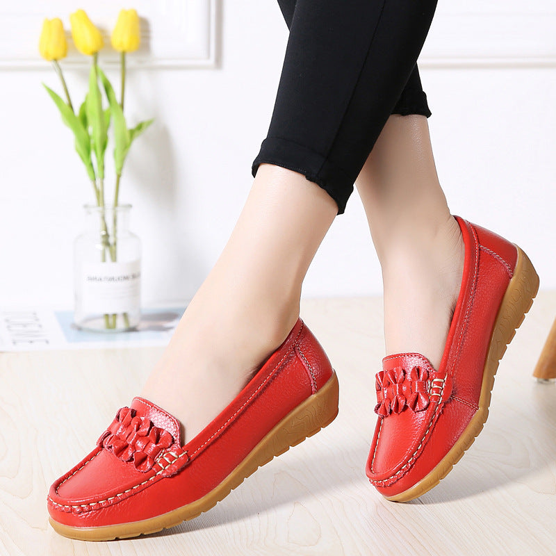 Elegant Leather Slip-Ons for Women