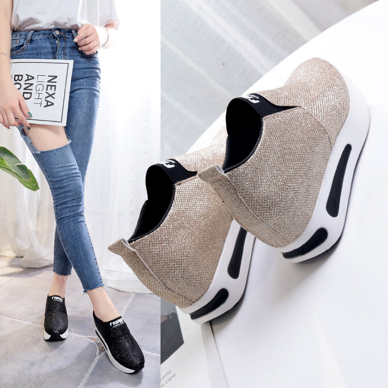 Elegant Sequin Women's Platform Shoes