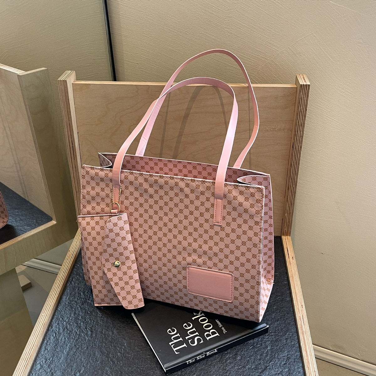 Chic Plaid Statement Tote