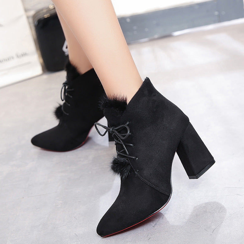 Elegant Suede Martin Ankle Boots