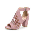 Elegant Buckled Roman Heels for Women