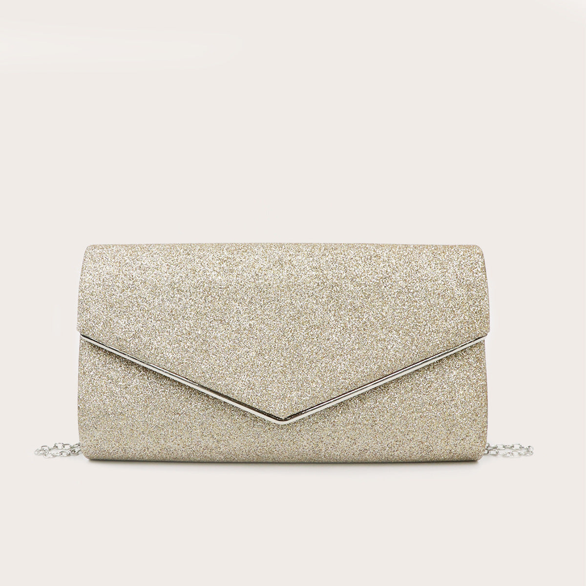New Cross-Border Evening Clutch Bag with Metal Design